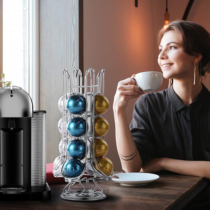 FlagShip Coffee Pod Holder 360-Degree Rotatable Nespresso Vertuoline VertuoPlus - Image 7