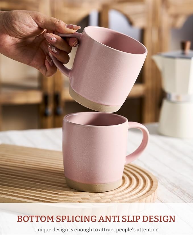 famiware Coffee Mugs Set of 4, Milkyway 13 oz Mug Set, Ceramic Cup Set - Image 2