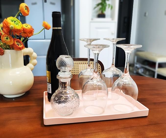 Pink Serving Tray for Gathering Small Items | Serving Accessory, Perfume and - Image 4