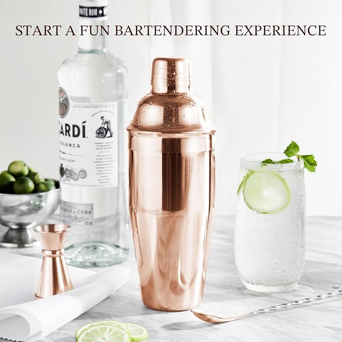 KITESSENSU Cocktail Shaker Set, Stainless Steel Bartending Kit - Image 2