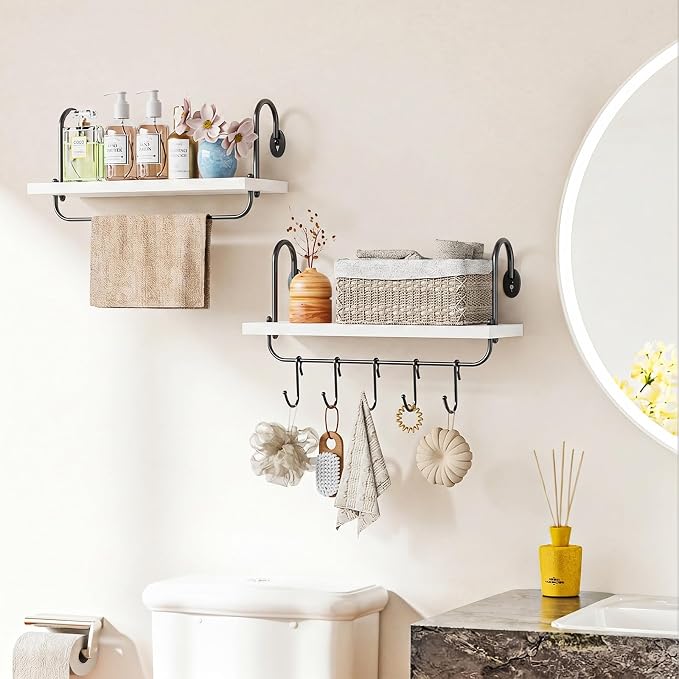 Olakee Floating Wall Shelves for Kitchen Bathroom Coffee Nook - Image 9