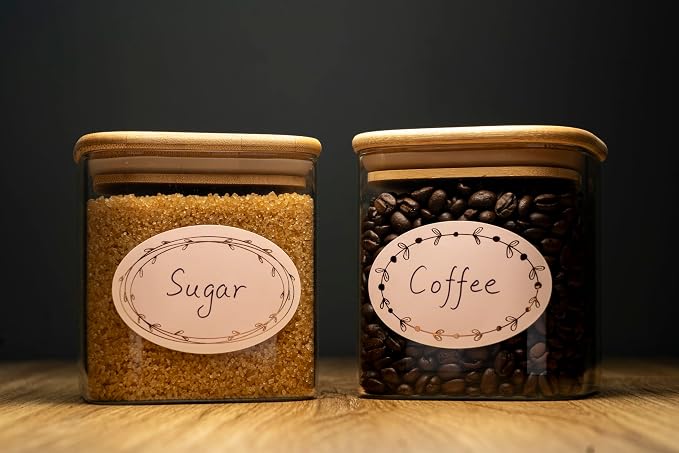 MONEST Waterproof & Oil Resistant Jar & Lid Stickers - Image 3