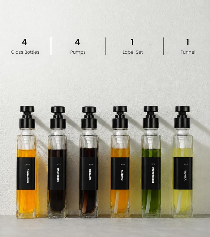 Glass Coffee Syrup Dispensers - Image 2