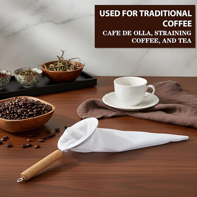 2Pcs Colador Para Cafe, Flannel Cloth Coffee Socks - Image 6
