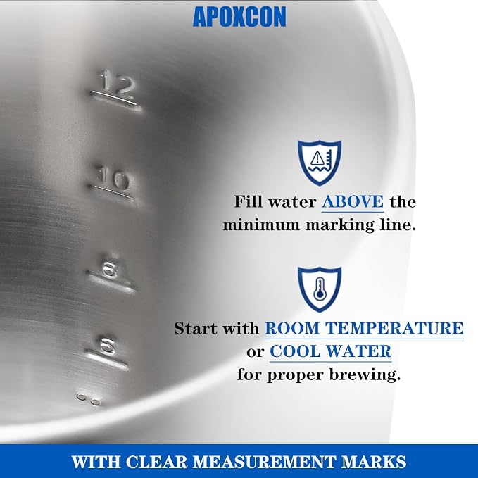 APOXCON Electric Coffee Percolator Stainless Steel Coffee Maker - Image 7