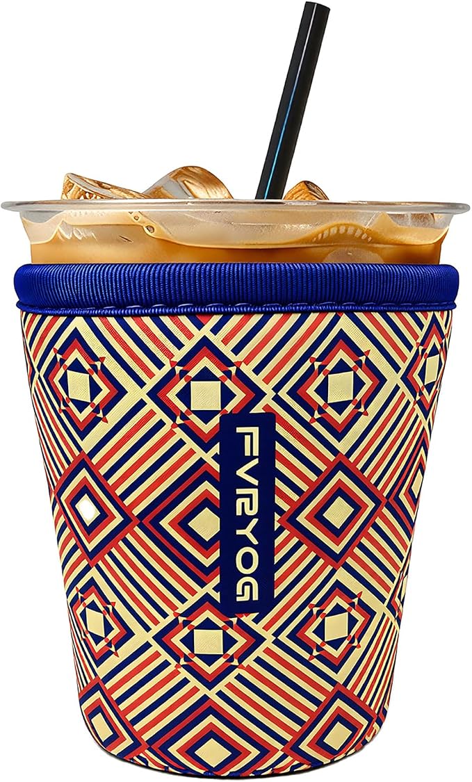Reusable Insulated Neoprene Iced Coffee Sleeves by Fvryog