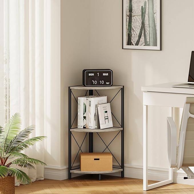 Snughome Corner Shelf for Desktop, 3-Tier Corner Storage Organizer - Image 6