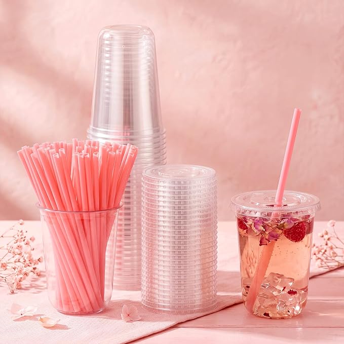Ziliny 100 Sets Clear Plastic Cups - Image 2
