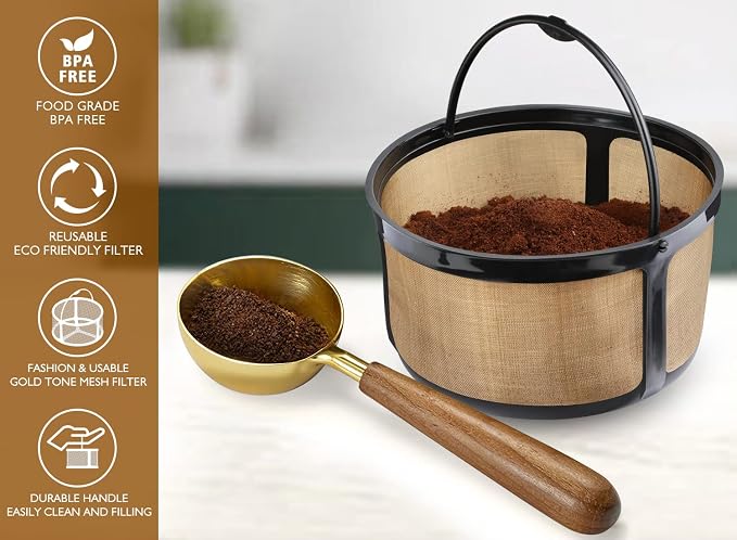 Reusable K-Duo Coffee Filter for Essentials & Brewers, Carafe Basket Filters - Image 4