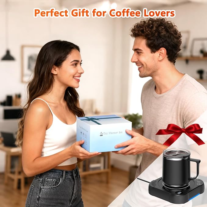 Coffee Mug Warmer & Cup Set - Image 9