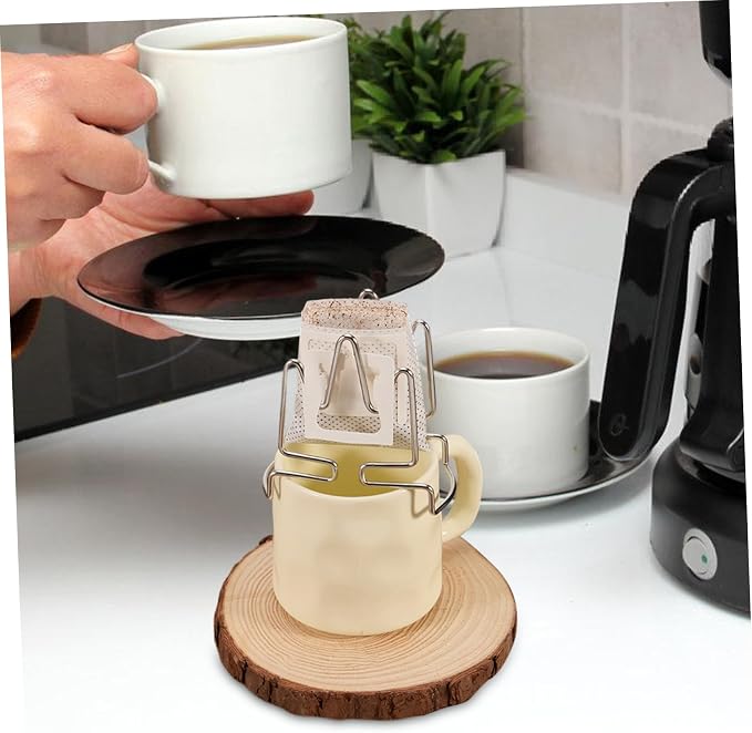 NUOBESTY Stainless Steel Drip Coffee Holder Stand Portable Coffee Filter Bag - Image 7