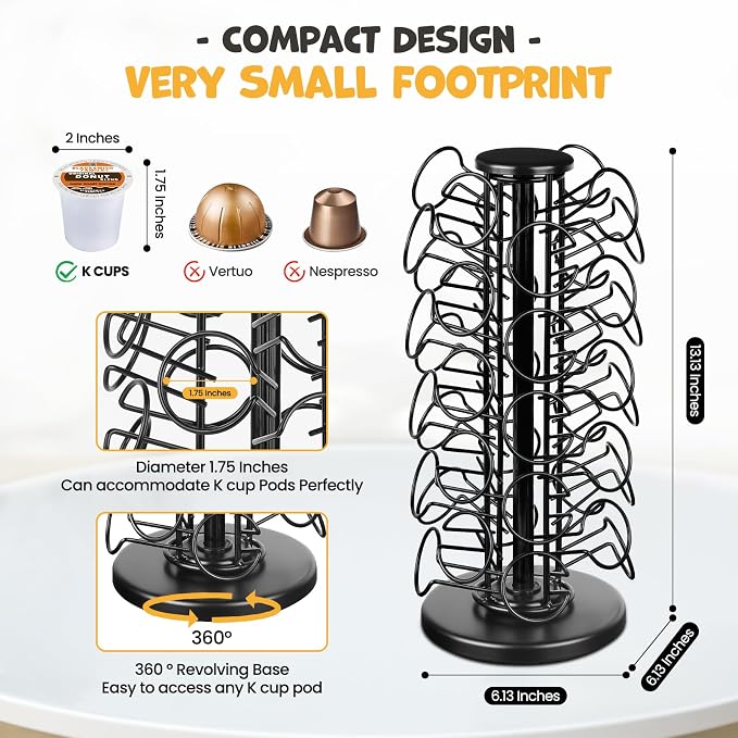 BLACKSMITH FAMILY K Cup Holders, K Cup Holder, K Cups Holder, K Cup Carousel - Image 3