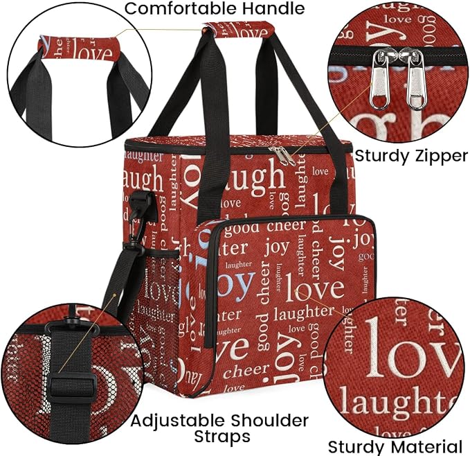 red love romance Coffee Maker Carring Bag Travel Carrying Storage Tote Bag - Image 6