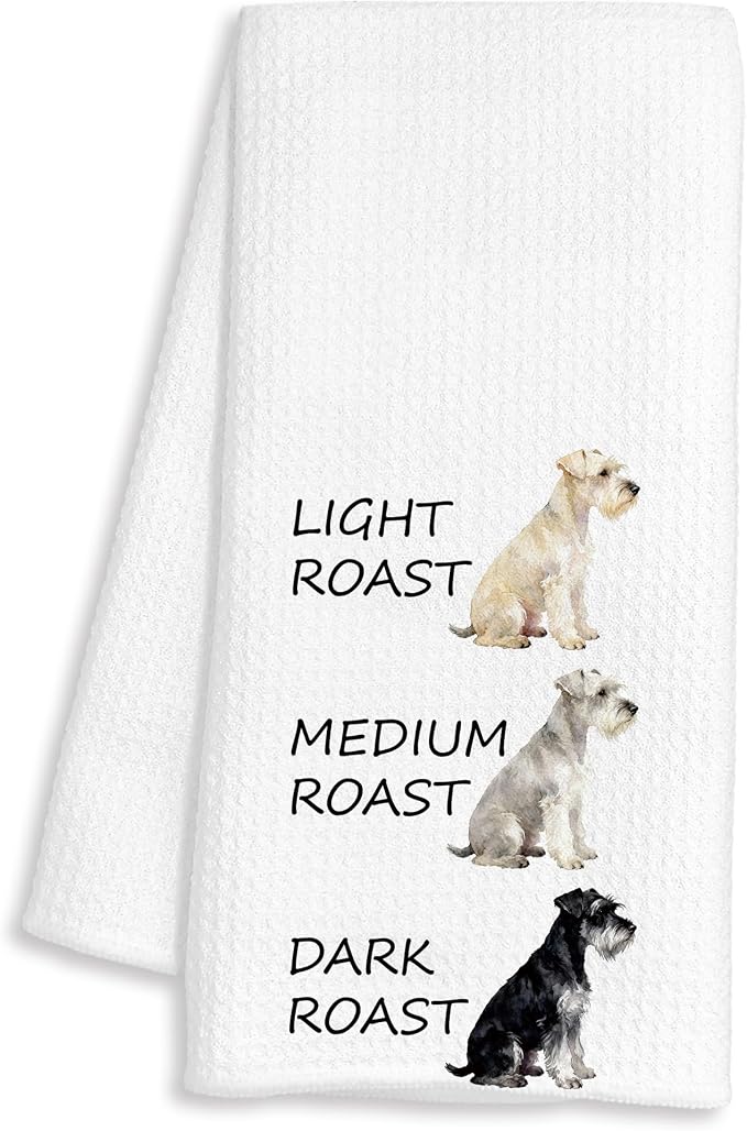 Funny Schnauzer Kitchen Towels, Schnauzer Gifts by Unknown