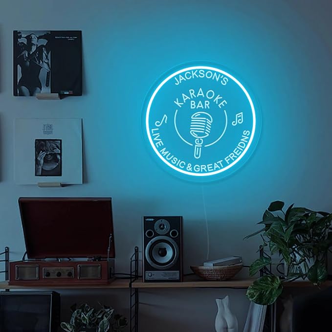Custom Karaoke Bar Neon Sign, Personalized LED Music Neon Sign Karaoke Live On - Image 6