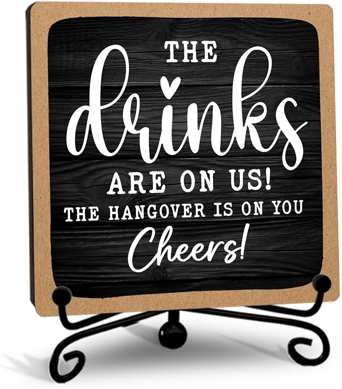 Bar Decorations for Home, 5 Inche Bar Drinks Gift for Colleagues Friends New by Unknown