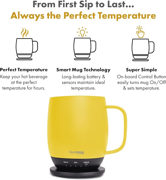 Nextmug - Temperature-Controlled, Self-Heating Coffee Mug - Image 3