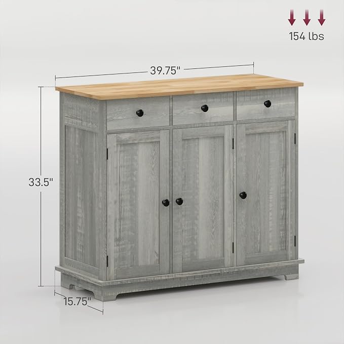 HOMCOM Sideboard Buffet Cabinet - Image 3