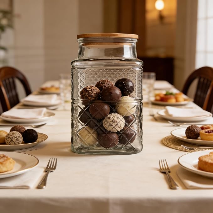Large Glass Storage Jar, 60 FL OZ Glass Food Storage Containers - Image 8