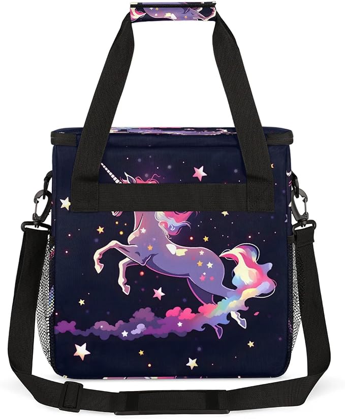 Galaxy Unicorn Coffee Maker Carring Bag, Large Insulated Storage Organizer Case - Image 5