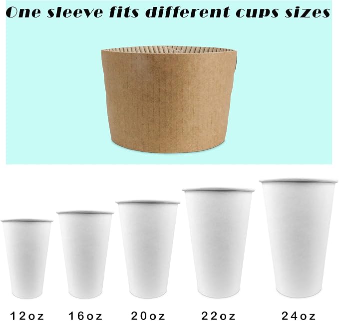 FMP Brands Kraft Coffee Cup Sleeves Disposable - Image 4