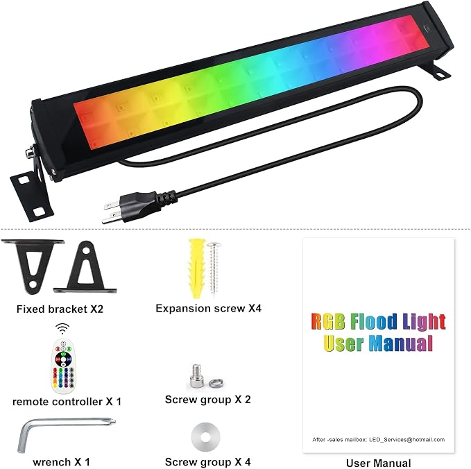 50W RGB Wall Washer Light, RGB Light Bar LED Smart Wall Lights - Image 7