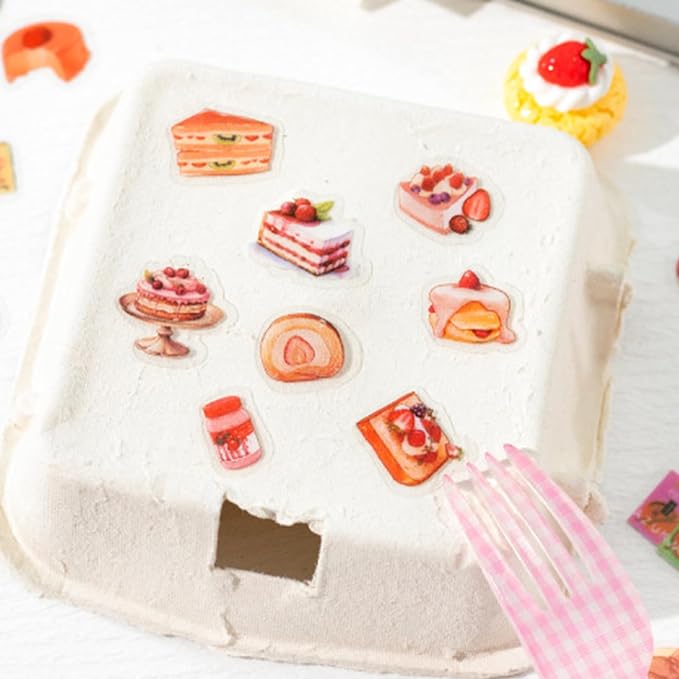 1000 Pcs Small Kawaii Dessert Stickers – 2x3cm Cute Mini Waterproof Vinyl - Image 4