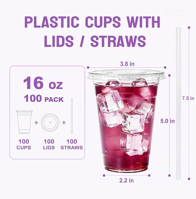 Disposable Clear Plastic Cups - Image 2