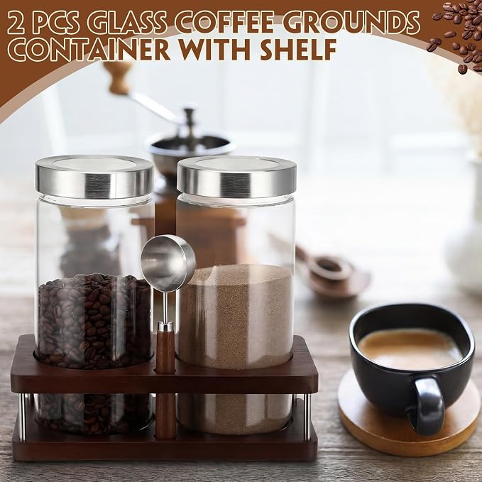 Suclain Glass Coffee Grounds Container - Image 6
