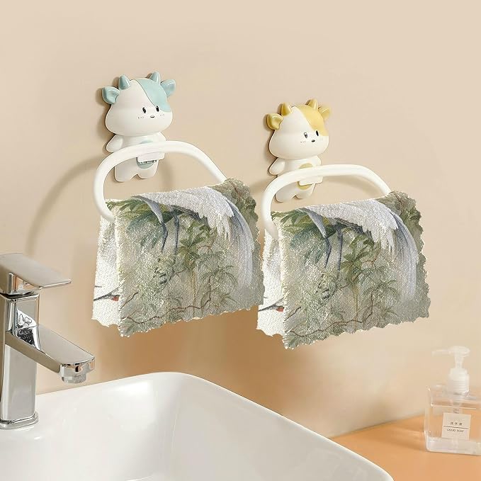 ALAZA Dish Towels Kitchen Cleaning Cloths Crane Birds Dish Cloths Absorbent - Image 5