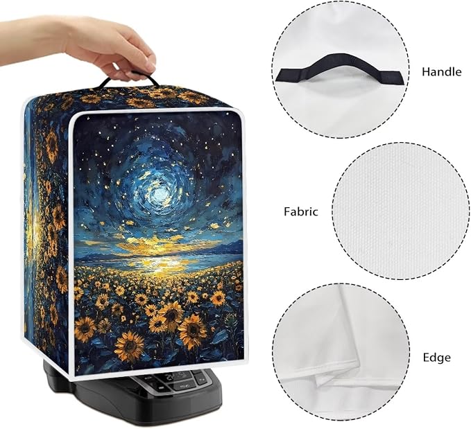 Sunflower Starry Sky Coffee Machine Covers Anti Dust Covers - Image 5