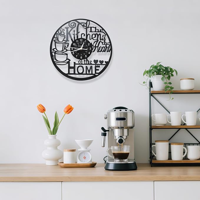 KingLive 12 Inch Kitchen Clocks Vinyl Record Clock, Creative Kitchen Home Decor - Image 6