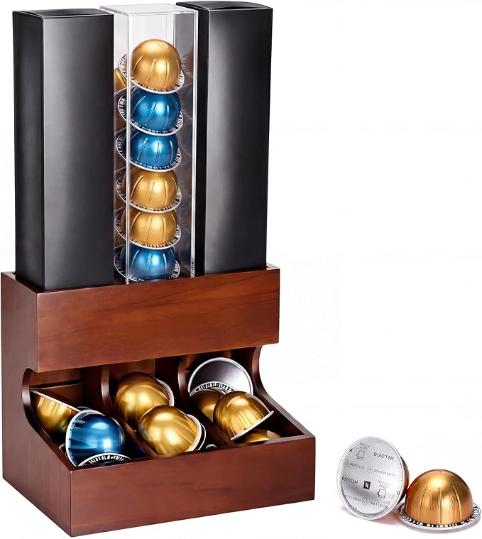 Wooden Coffee Pod Dispenser Compatible by Unknown