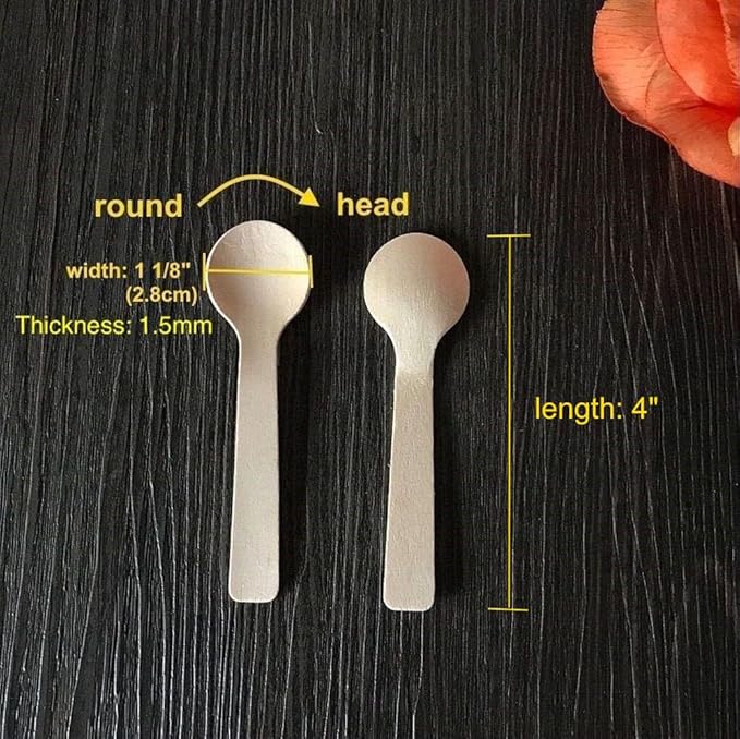 Gmark 1.5mm Extra-Thick Mini Wooden Spoons - Image 2