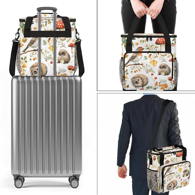Hedgehog Mushroom Bird Coffee Machine Bag Compatible - Image 7