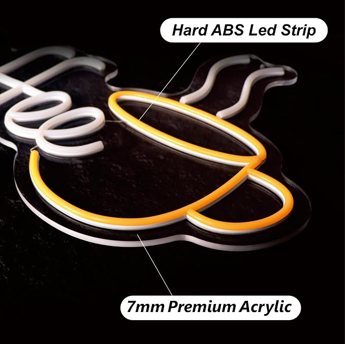 Coffee Neon Sign LED Coffee Lights - Image 3
