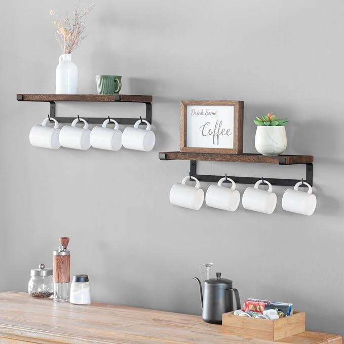 Dahey Mug Holder Wall Mounted Mug Rack - Image 3