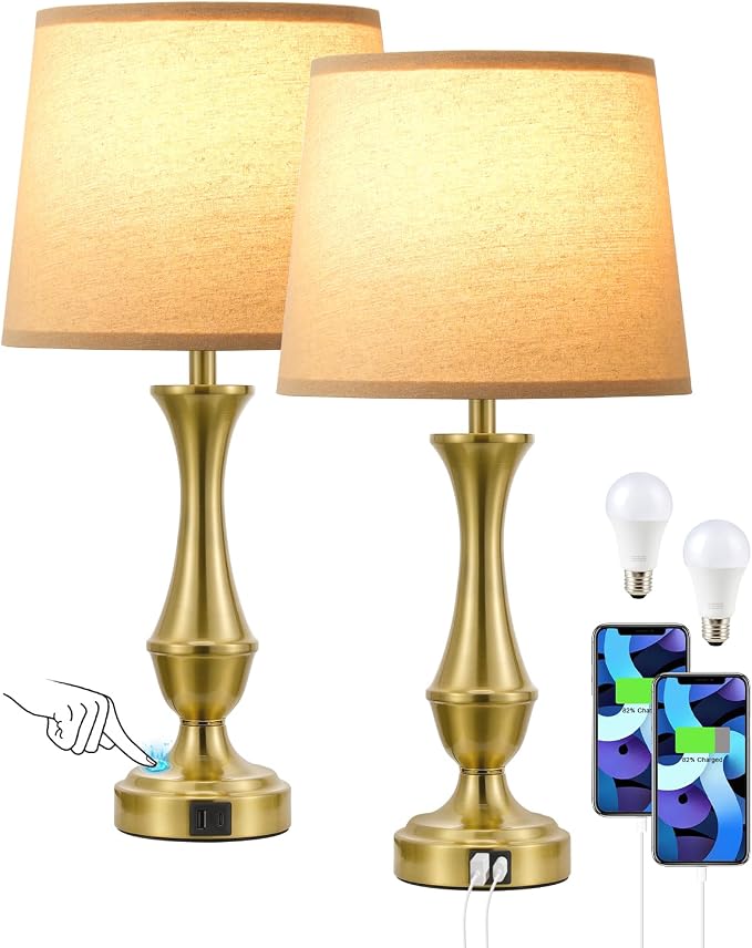 Seealle Upgraded Touch Lamps for Night Stands Set of 2 - Image 7