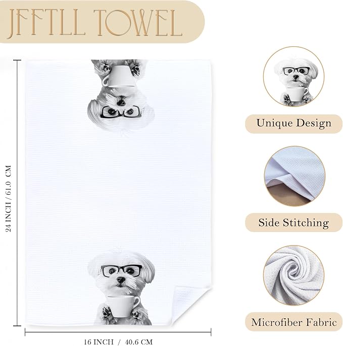 Maltese Gifts Coffee Kitchen Towels, Gifts - Image 7