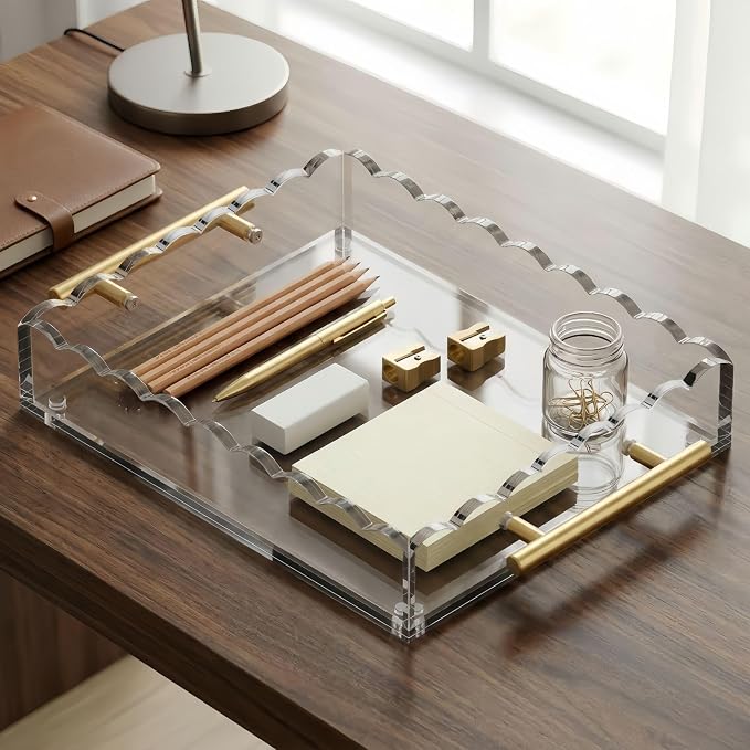 Acrylic Tray with Magnetic Mat | Customizable Photo & Art Display, Vanity - Image 4