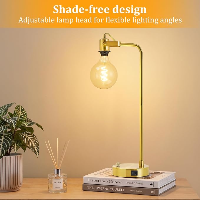 24‘’ Gold Table Lamp Set of 2 - Image 4