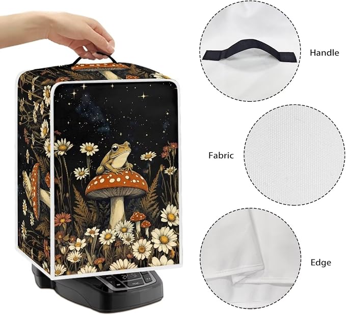 Frog Mushroom Daisy Coffee Machine Covers Anti Dust Covers - Image 5