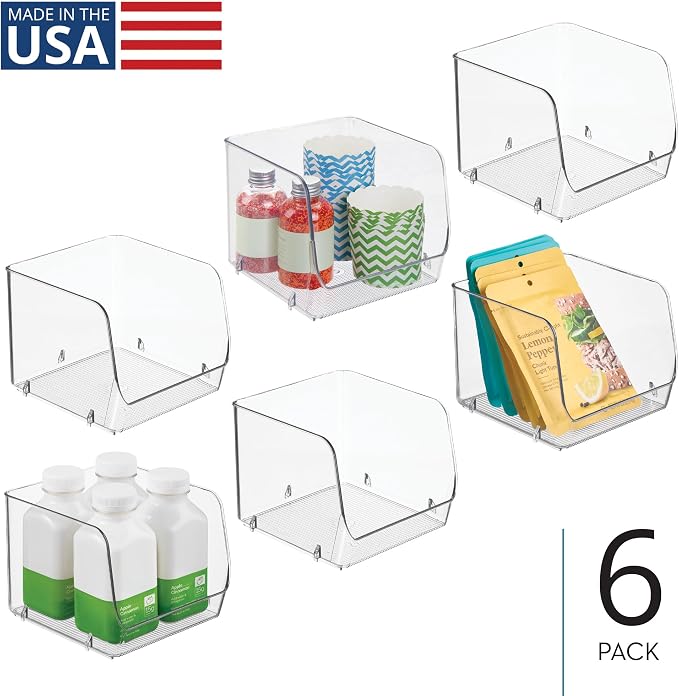 iDesign Stackable Open-Front Storage Bins - Image 2