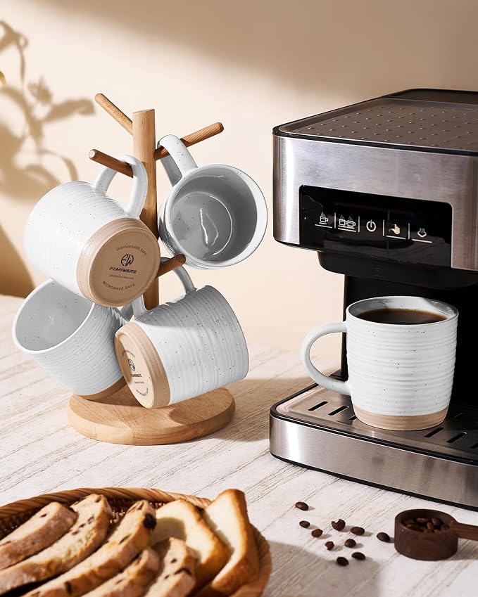 famiware Coffee Mugs Set of 4, 13 oz Mug Set, Ceramic Cup Set - Image 2