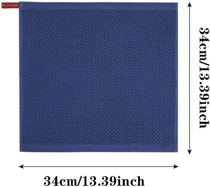 Microfiber Cleaning Cloth, 6 Pack Waffle Weave 100% Cotton Reusable Absorbent - Image 2