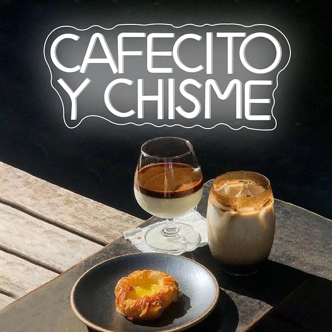Cafecito Y Chisme Neon Sign Dimmable Cafecito Y Chisme Neon Light Gifts - Image 2