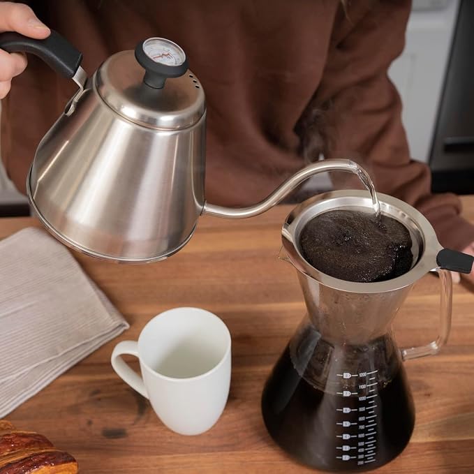 The London Sip Pour Over Coffee Maker Set, Includes Stainless Steel Gooseneck - Image 6