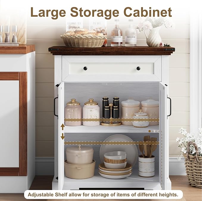 Farmhouse Sideboard Buffet Cabinet - Image 6