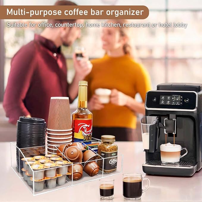 Acrylic Coffee Bar Station Organizer - Image 4