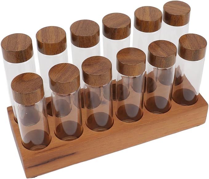 Fydun Clear Glass Coffee Bean Storage Jar, Tubes - Image 5